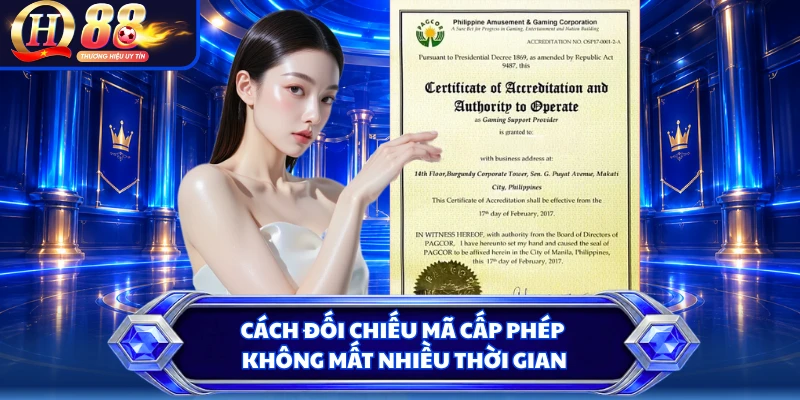 Cách đối chiếu mã cấp phép không mất nhiều thời gian 